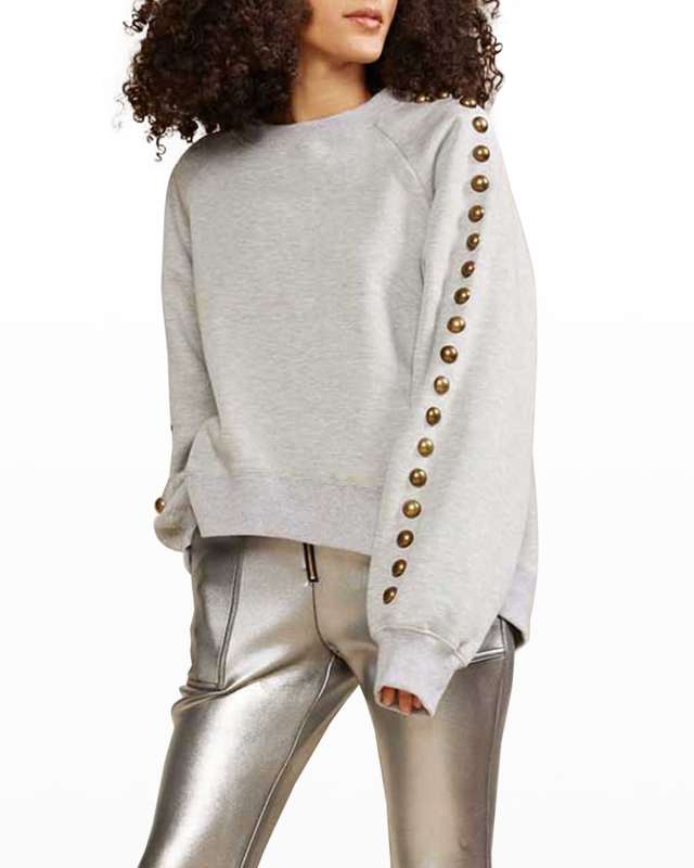 Saturday Studded Sweatshirt